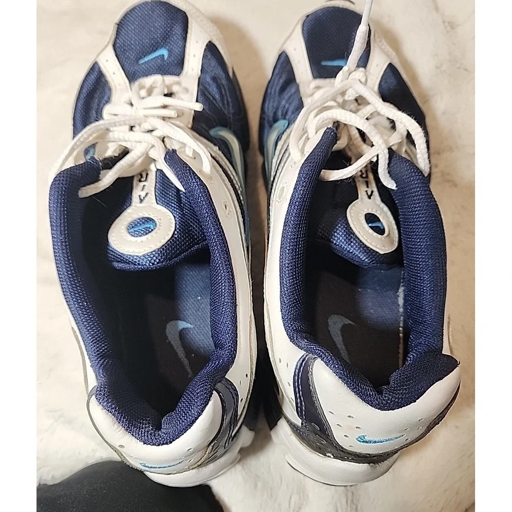 Nike Air‎ 2006 Vintage Mens 10.5 Navy White Silver Running Shoes 313648-401